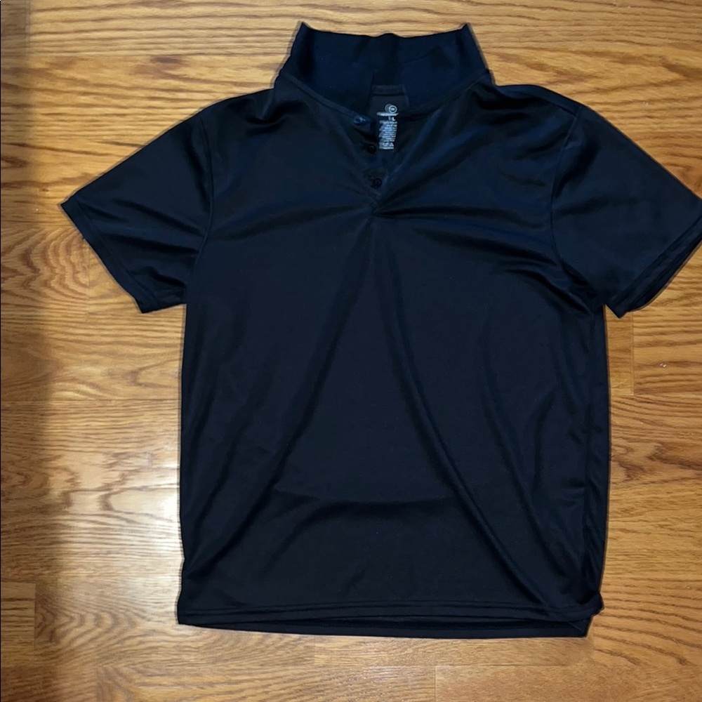 Black Short Sleeve Polo Shirt